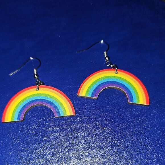 Rainbow Arch Earrings - Picture 1 of 2